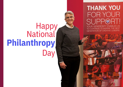 Sarah Bay-Cheng wishes everyone a happy National Philanthropy Day